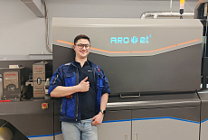 Загрузчик рулонов Darui L1 дополнил ЦПМ Arojet в типографии "Астер"
